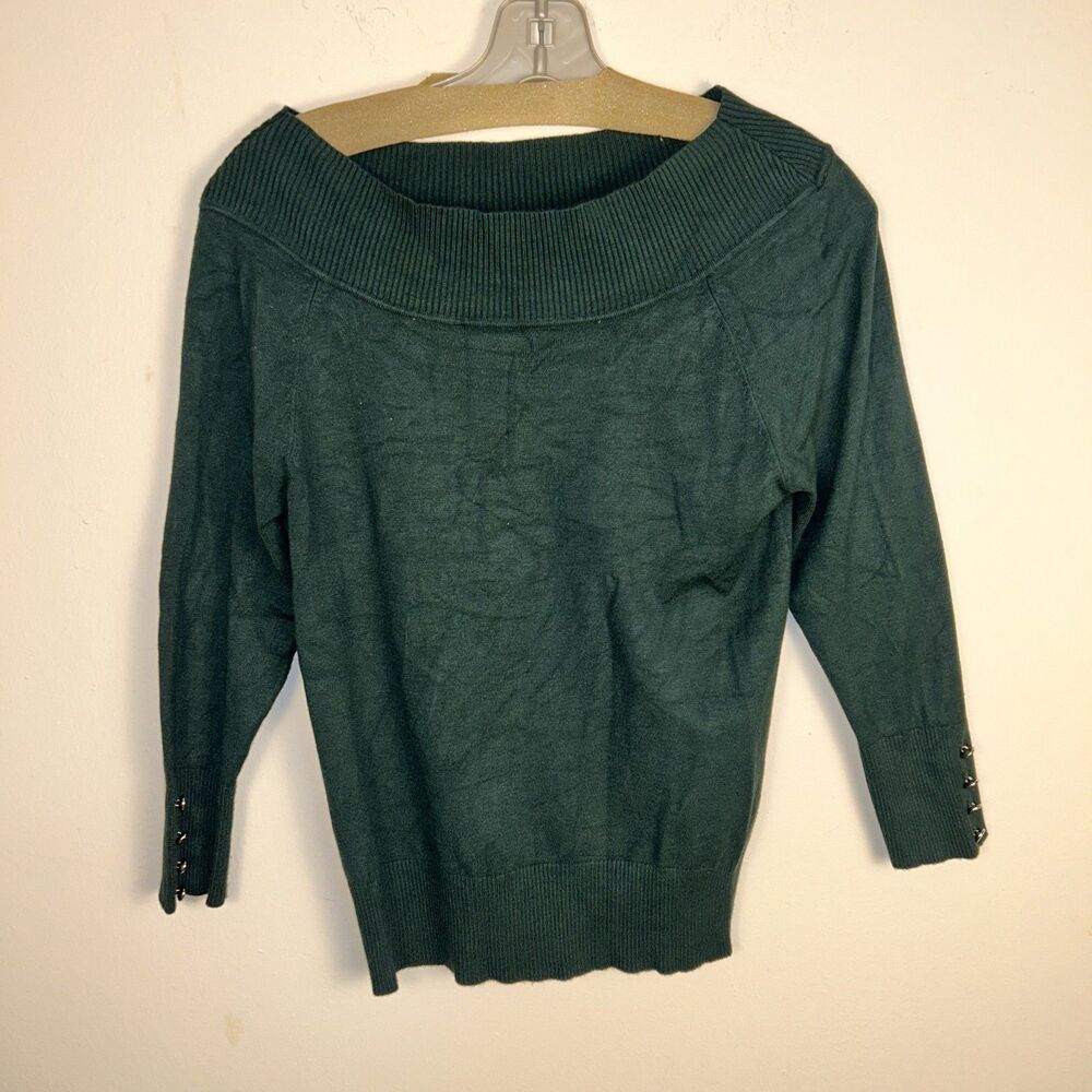 7th Avenue Womens Medium Career Top Stretch Knit Office Casual Blouse
